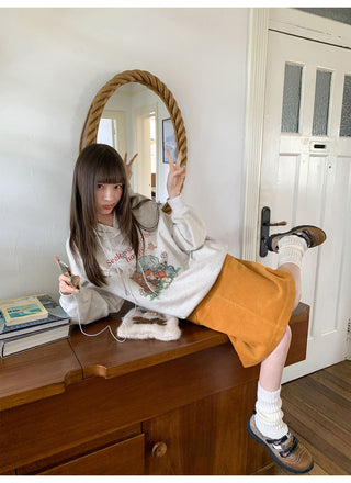 pocket corduroy skirt