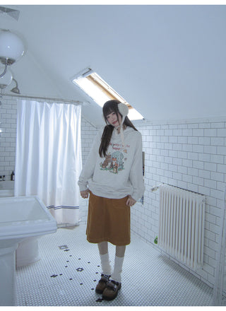 pocket corduroy skirt
