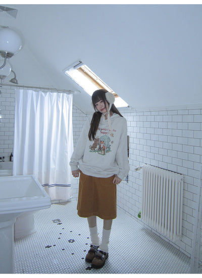 pocket corduroy skirt