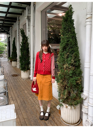 pocket corduroy skirt
