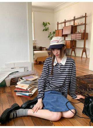 pocket corduroy skirt
