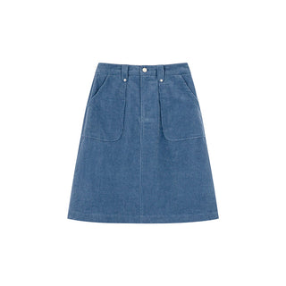 pocket corduroy skirt