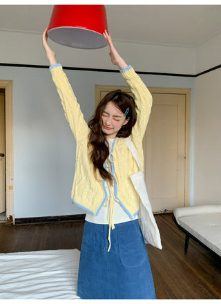 pocket corduroy skirt