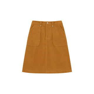 pocket corduroy skirt