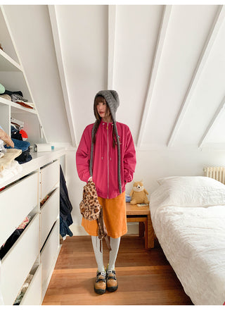 pocket corduroy skirt