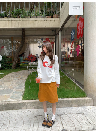 pocket corduroy skirt