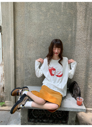 pocket corduroy skirt