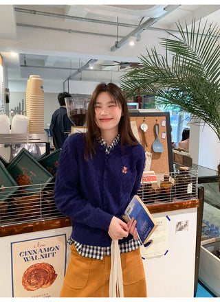 pocket corduroy skirt