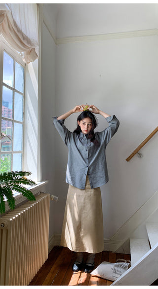 curved pocket skirt