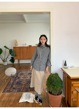 curved pocket skirt