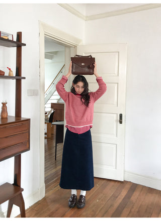 curved pocket skirt