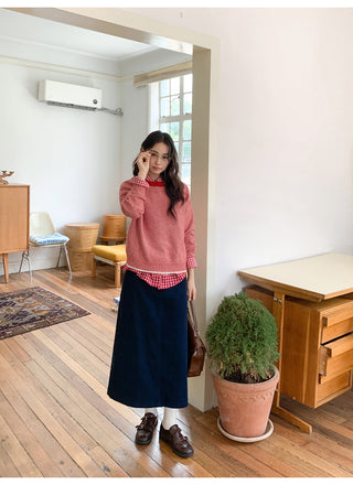 curved pocket skirt