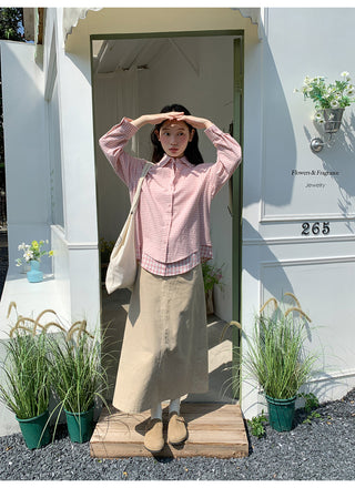 curved pocket skirt
