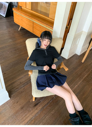 pleated bud skirt
