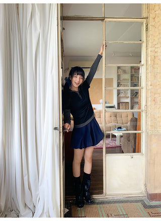 pleated bud skirt