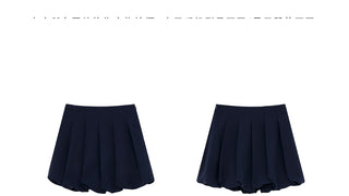 pleated bud skirt