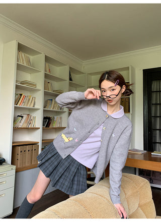 plaid pleated skirt