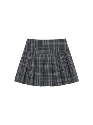 plaid pleated skirt