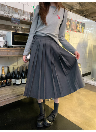 gradient pleated skirt