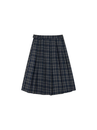gradient pleated skirt