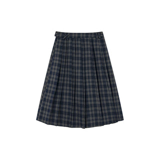 gradient pleated skirt