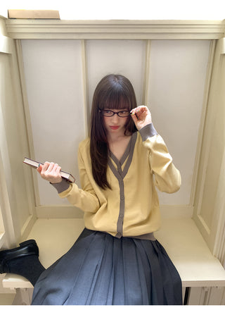 drawstring pleated skirt