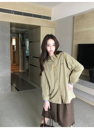 plaid brushed pants