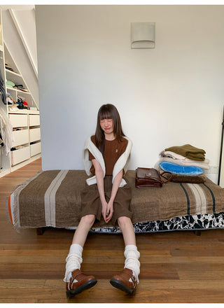plaid brushed pants