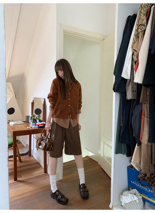 plaid brushed pants