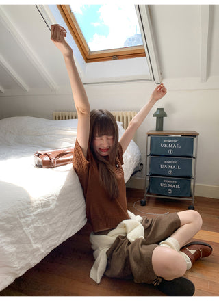 plaid brushed pants