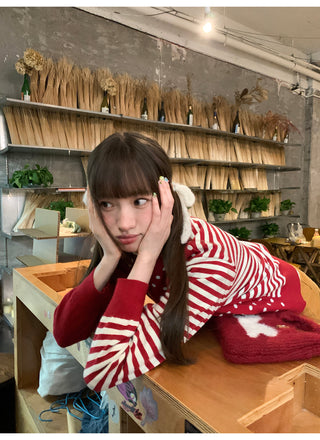 polka dot cardigan