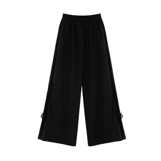 polka dot wide pants