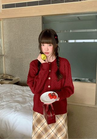 colored dot sweater