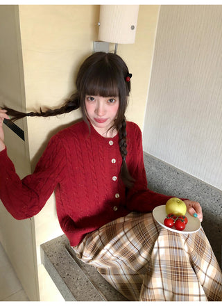 colored dot sweater