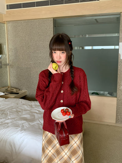 colored dot sweater