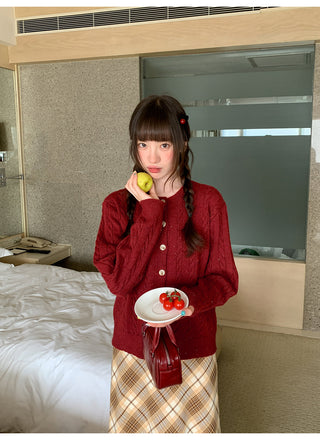 colored dot sweater