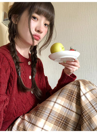 colored dot sweater