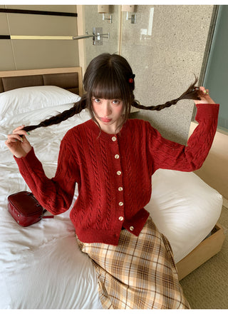 colored dot sweater