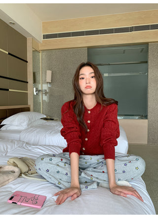 colored dot sweater