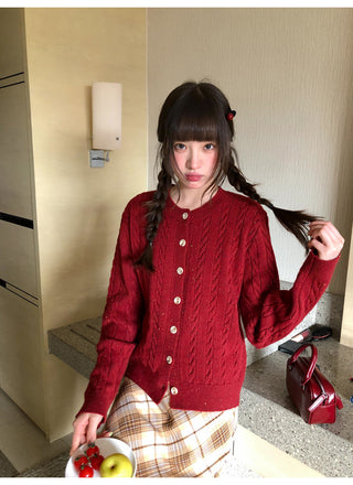 colored dot sweater