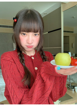 colored dot sweater