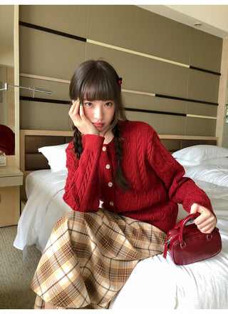colored dot sweater