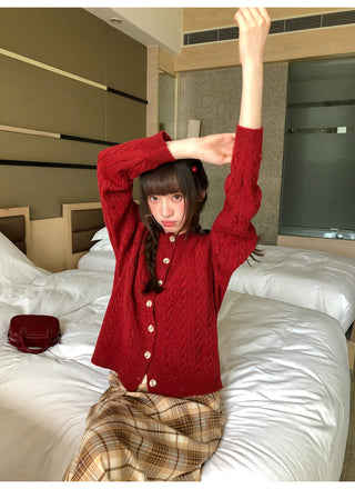 colored dot sweater