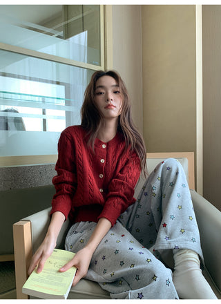 colored dot sweater