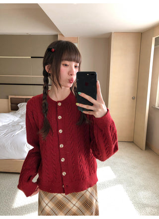 colored dot sweater