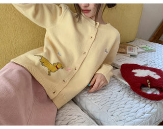 butterfly knit cardigan