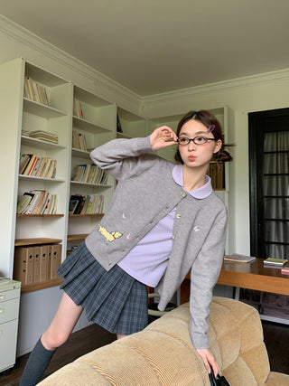 butterfly knit cardigan