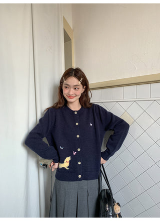 butterfly knit cardigan