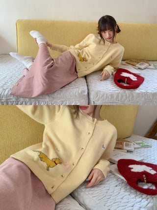 butterfly knit cardigan