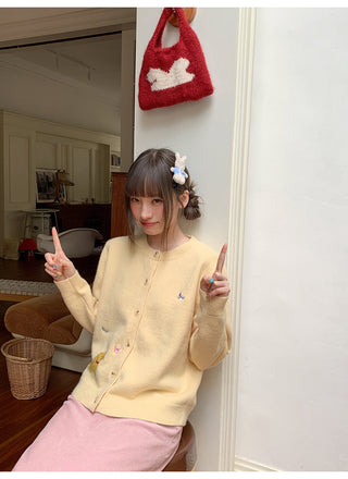 butterfly knit cardigan